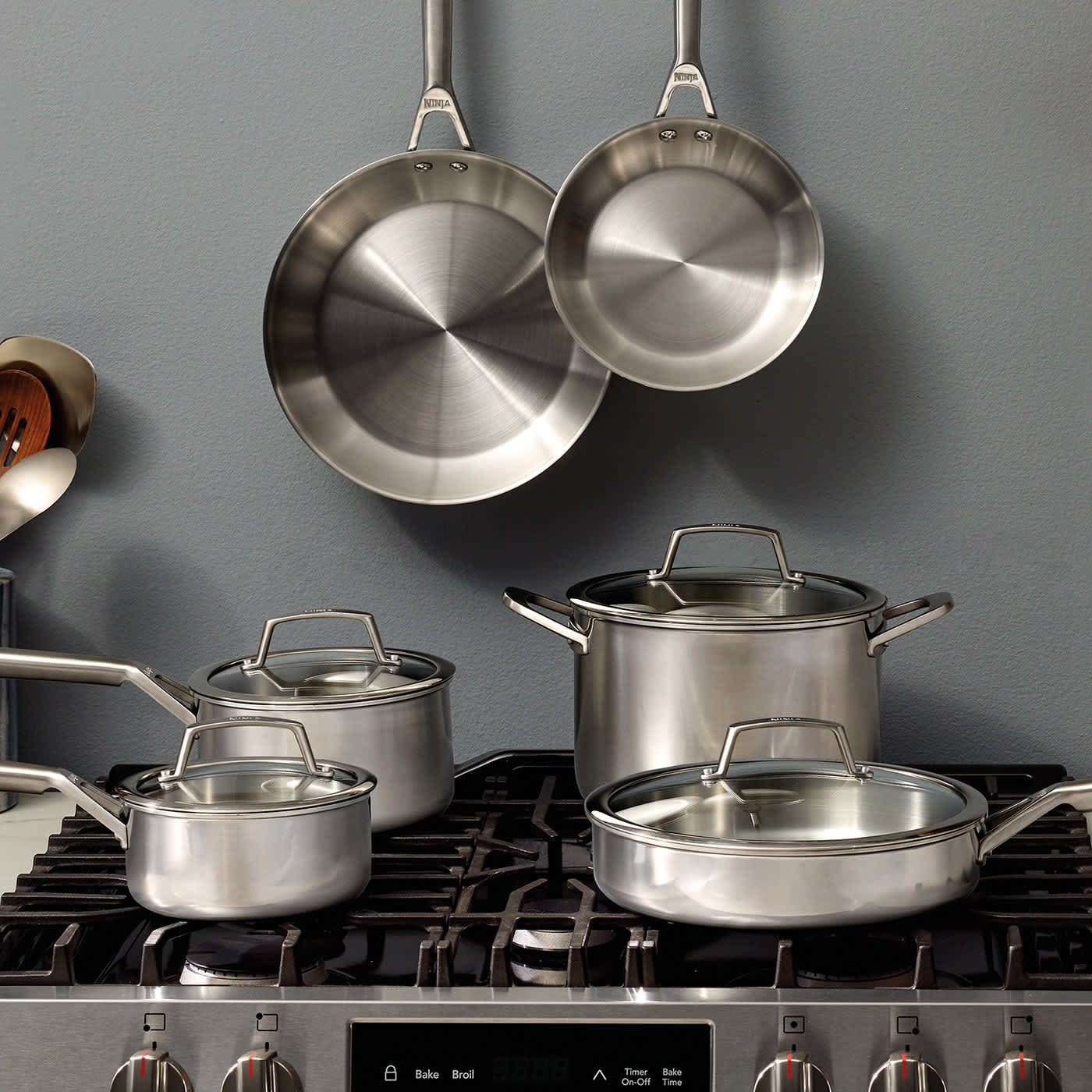 Ninja EverClad Stainless Steel 28cm Wok [C90928EUI] - SharkNinja UK